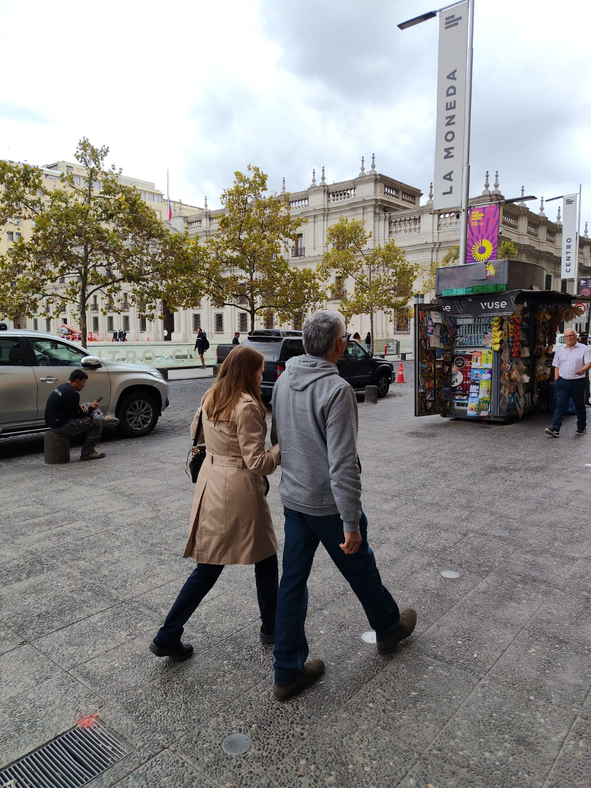 Walking through La Moneda area